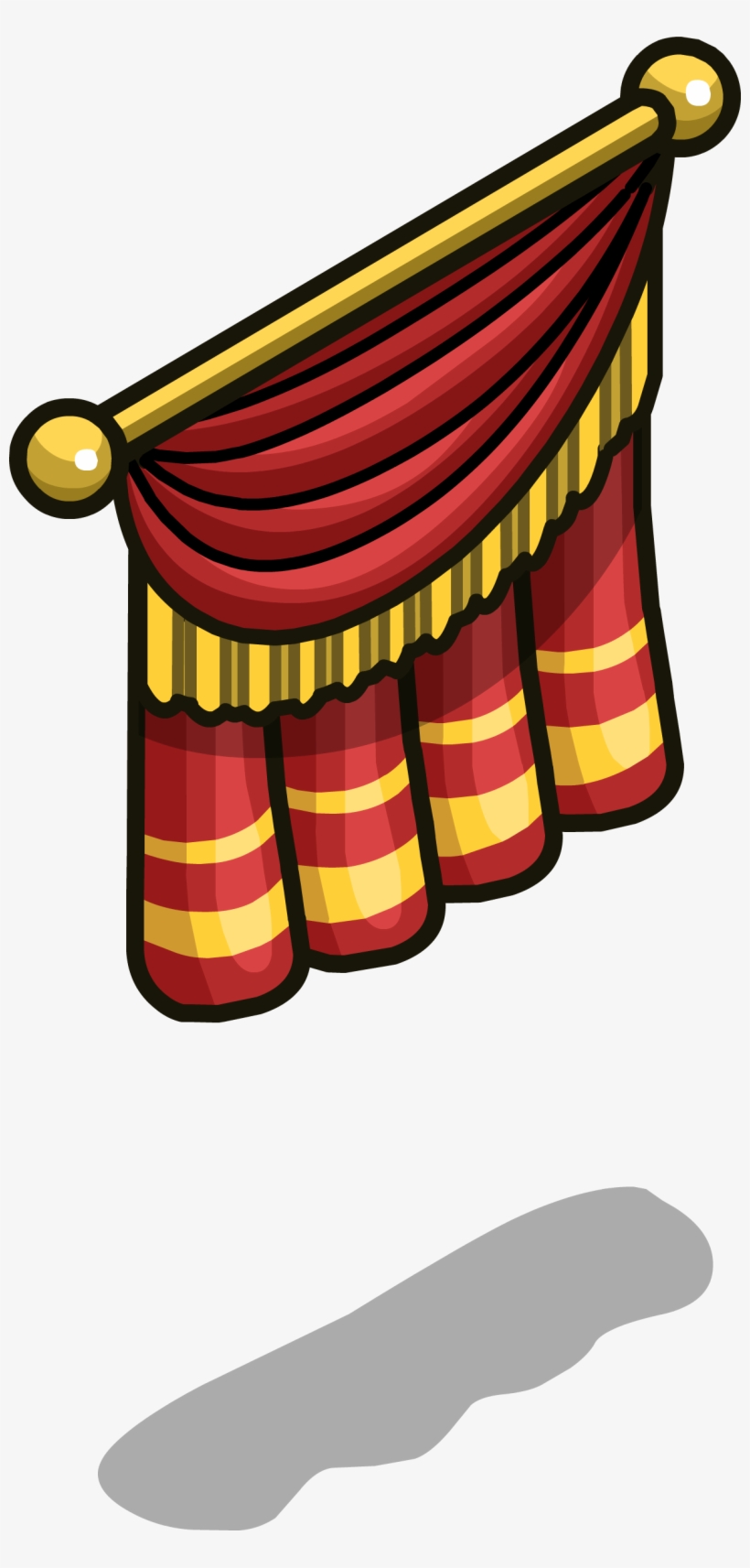 Stage Curtain Sprite 004 - Clubpenguin Cortina, transparent png #3136339