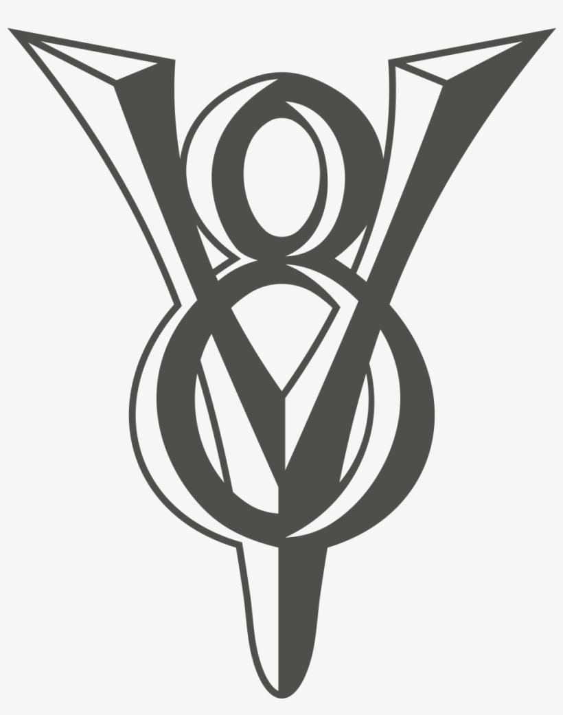 Vintage V8 Emblem Decal - Ford Old Logo Vector, transparent png #3136451