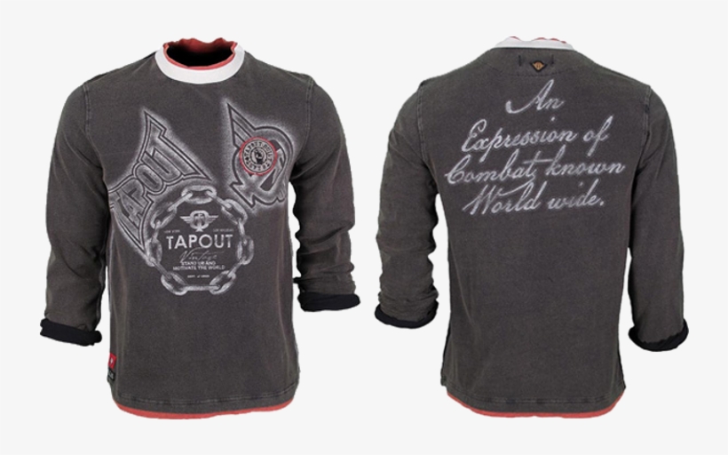 Tapout Vintage T-shirt Longsleeve - Long-sleeved T-shirt, transparent png #3136798