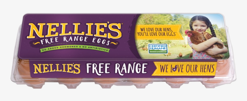 Egg Carton - Nellie's Free Range Eggs, transparent png #3137025
