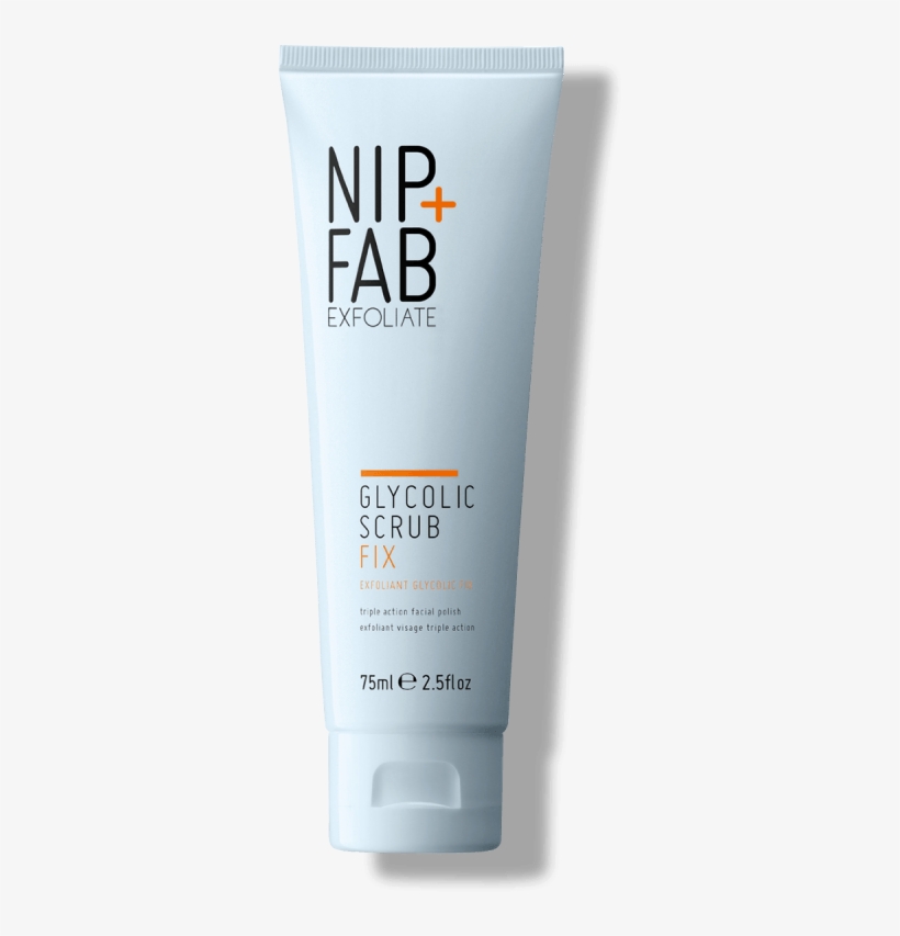 Glycolic Scrub Fix Nip Fab - Nip Fab Glycolic Fix Scrub 75ml, transparent png #3137279