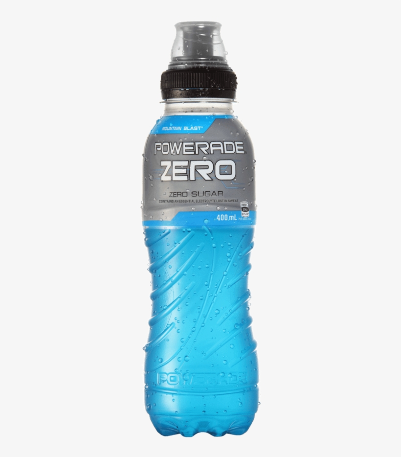 Powerade Zero Mountain Blast 400ml - Powerade 400ml, transparent png #3137677