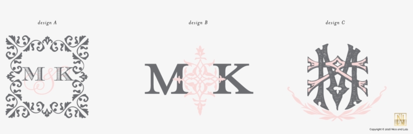 Romantic Wedding Monograms - Three Designing Women Emb3404 Filigris Initial Address, transparent png #3137930