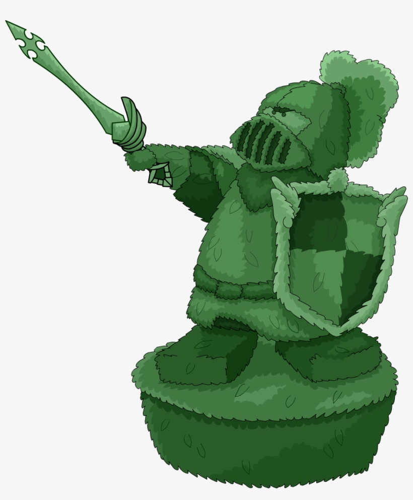 Knightly Shrubbery Furniture Icon - Arbusto Club Penguin, transparent png #3138310