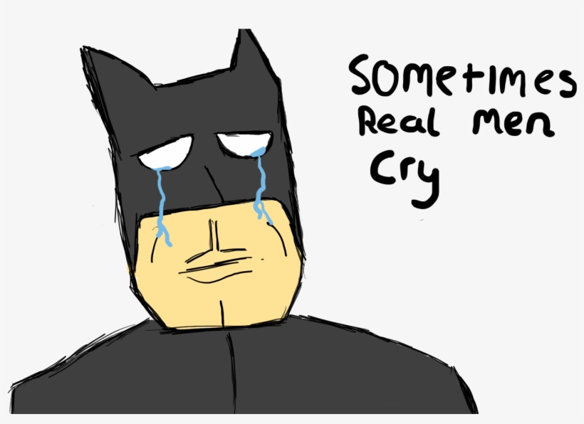 Batman Cry - Cartoon, transparent png #3138612