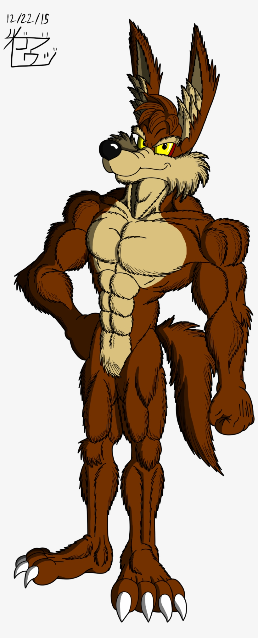 Dragonballis Whatimsaiyanis - Wile E Coyote Muscle, transparent png #3138750