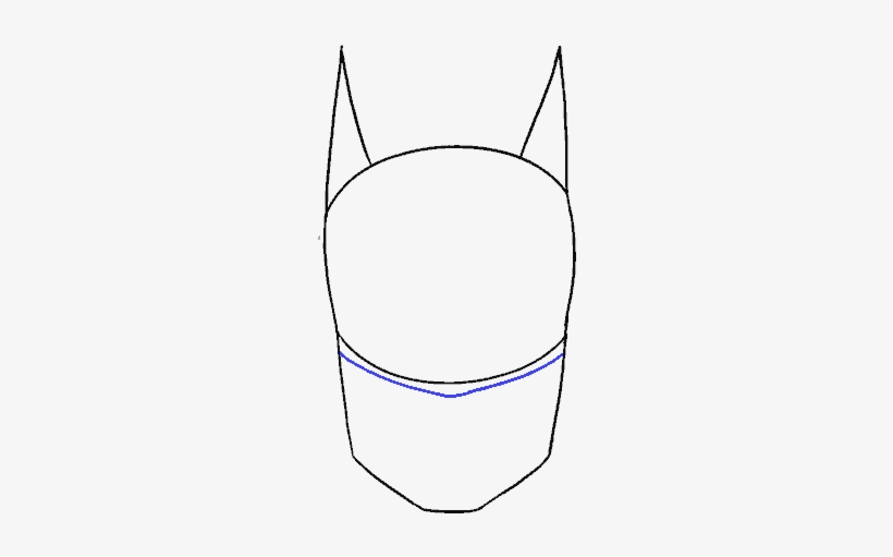 How To Draw Batman's Face - Sketch - Free Transparent PNG Download - PNGkey