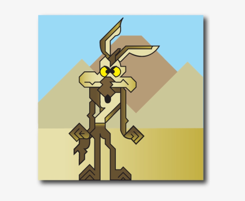 Coyote Illustration - Cartoon, transparent png #3138904