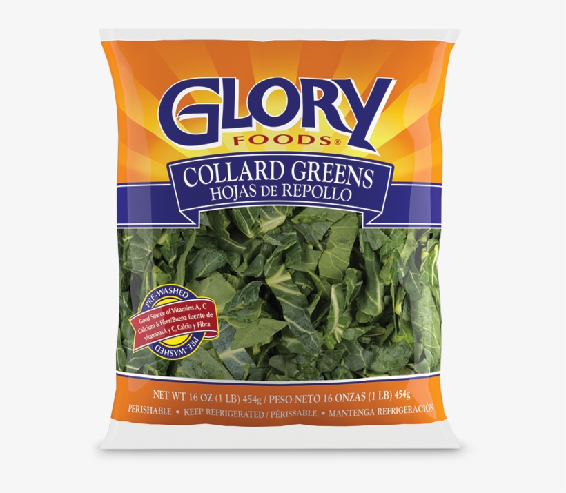 Fresh Collard Greens - Glory Collard Greens In A Bag, transparent png #3139363