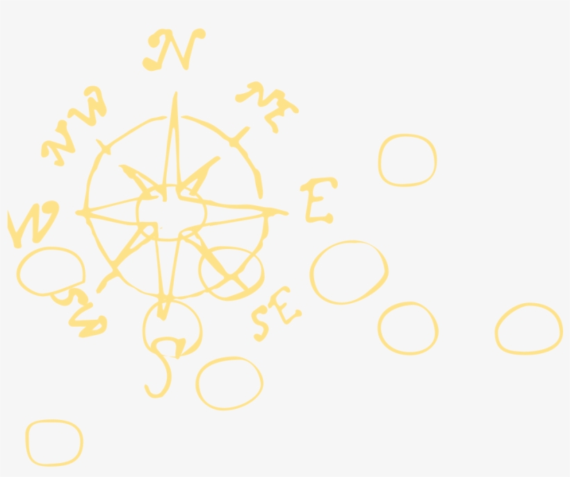 Yellow Compass Squares Circles - Circle, transparent png #3139873