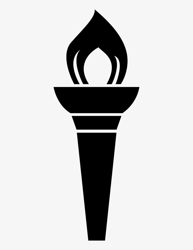 Torch With Fire Flame On Top Of The Tool Comments - Light, transparent png #3139894