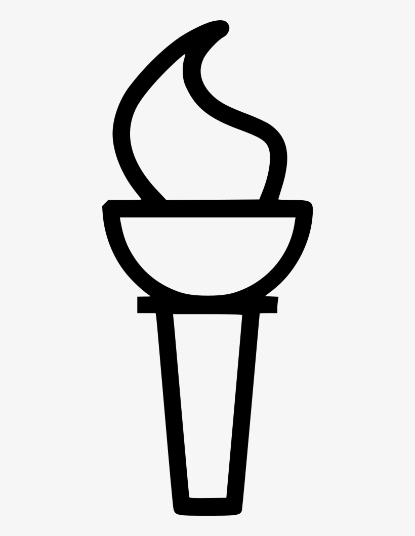 Torch Flame Olympics Tradition - Clip Art, transparent png #3140087