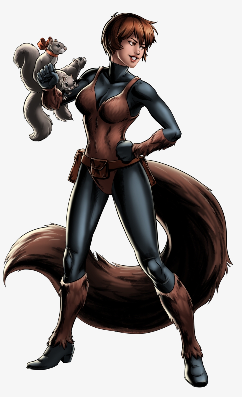Squirrel Girl - Squirrel Girl Marvel, transparent png #3140143