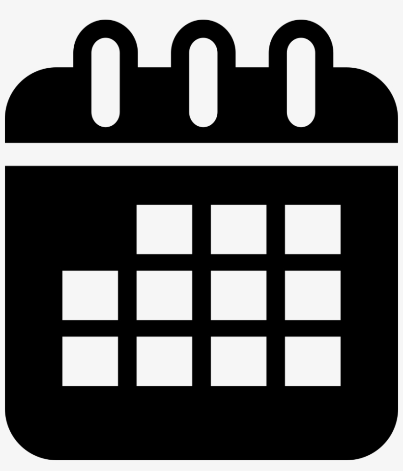 Calendar Interface Symbol With Squares In Rounded Rectangular - Icon Calendario Png, transparent png #3140332
