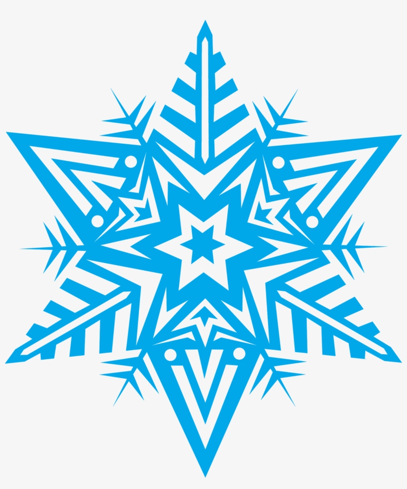 Blue Snowflake Clip Art - Snow, transparent png #3140616
