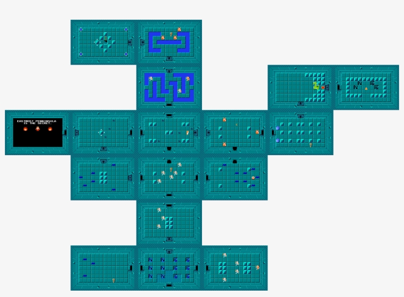 Dungeon 1 Thumbnail - Legend Of Zelda Level 1, transparent png #3140760