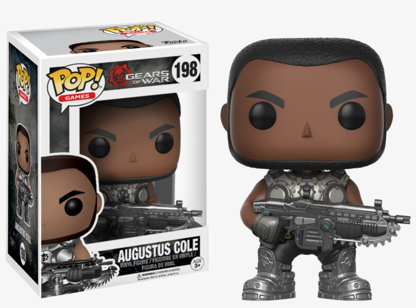 Pop Figure Gears Of War Augustus Cole - Gears Of War Funko Pop, transparent png #3140937