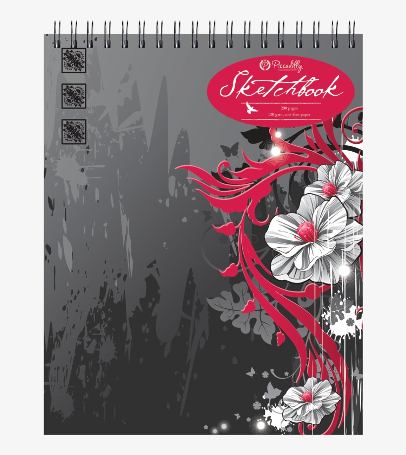 Anime Flowers - Wire-o Journal - Anime Flowers - Large - Lined Both, transparent png #3141016