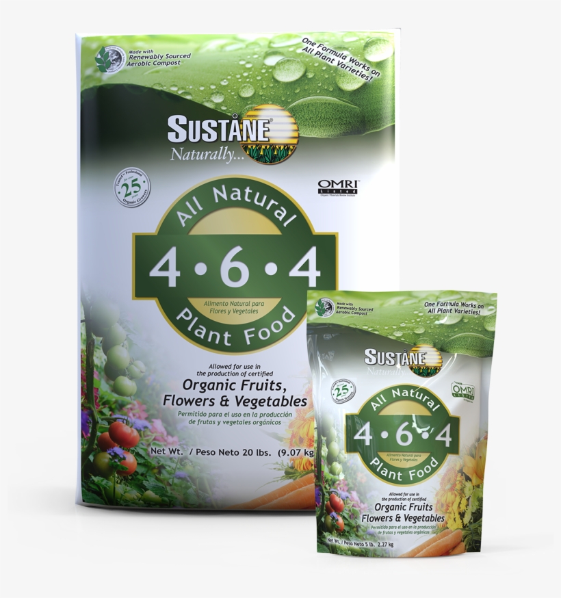 Sustane All Natural Flower And Vegetable Plant Food,, transparent png #3141204