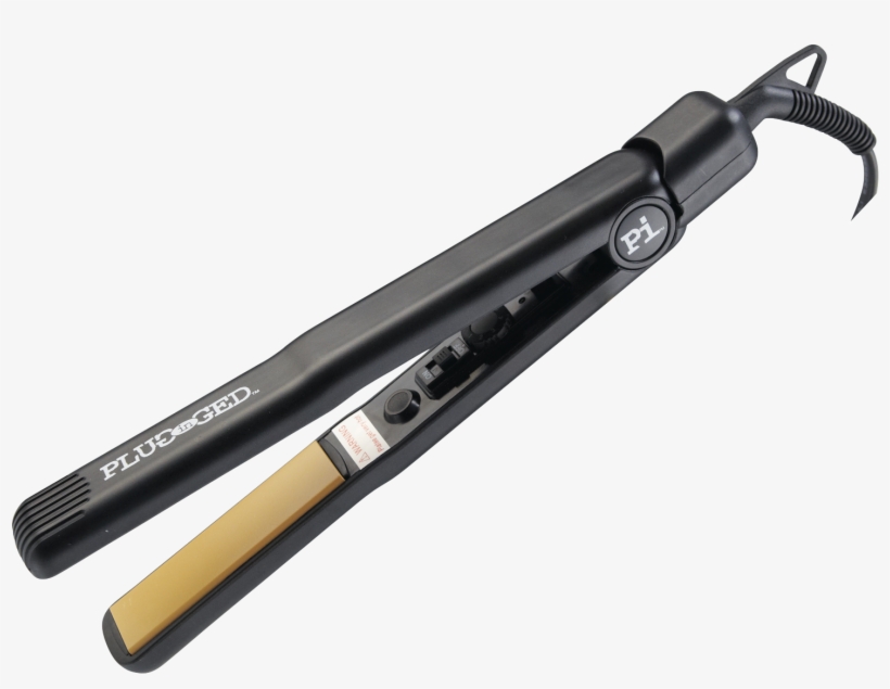 Heatmaster Ceramic Flat Iron By Plugged In - Pi Flat Iron, transparent png #3141480