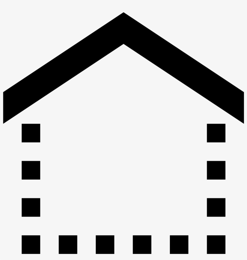 This Shape's Bottom And Sides Are Dotted Lines That - Structural Icon, transparent png #3141550