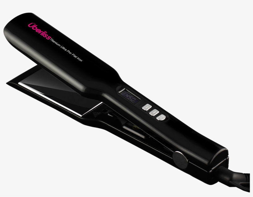 Uberliss Titanium Flat Iron - Black Tie Clip, transparent png #3141571