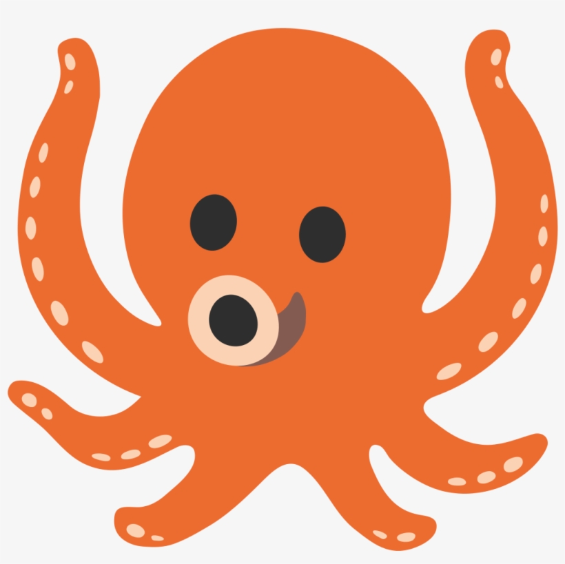 Octopus Emoji Android, transparent png #3141572
