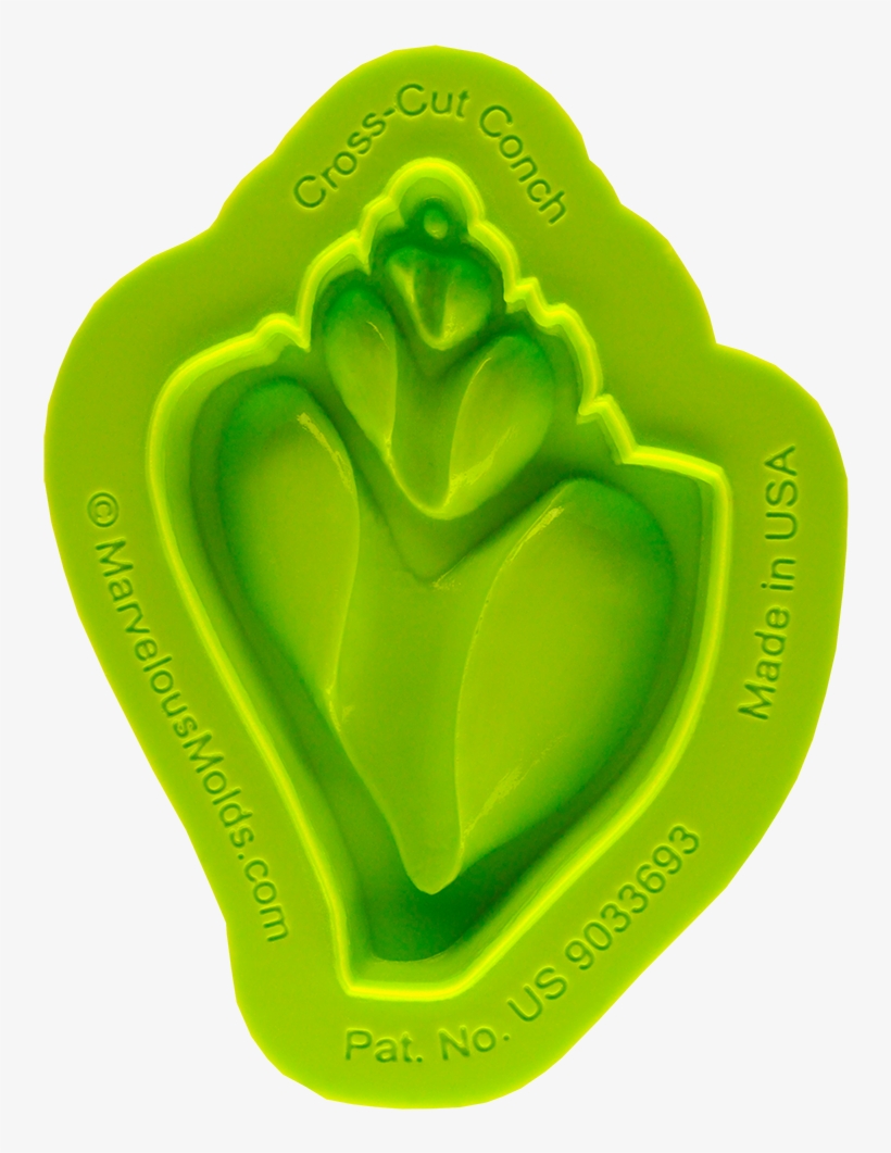 Cross-cut Conch Shell Mold By Marvelous Molds, transparent png #3141658