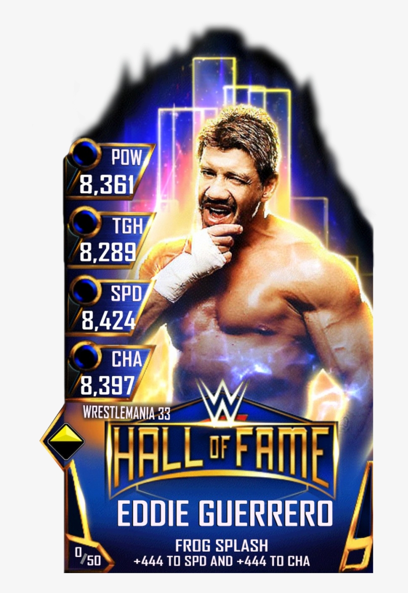 Eddieguerrero S3 14 Wrestlemania33 Halloffame - Wwe Supercard Wrestlemania 33 Cards, transparent png #3141736