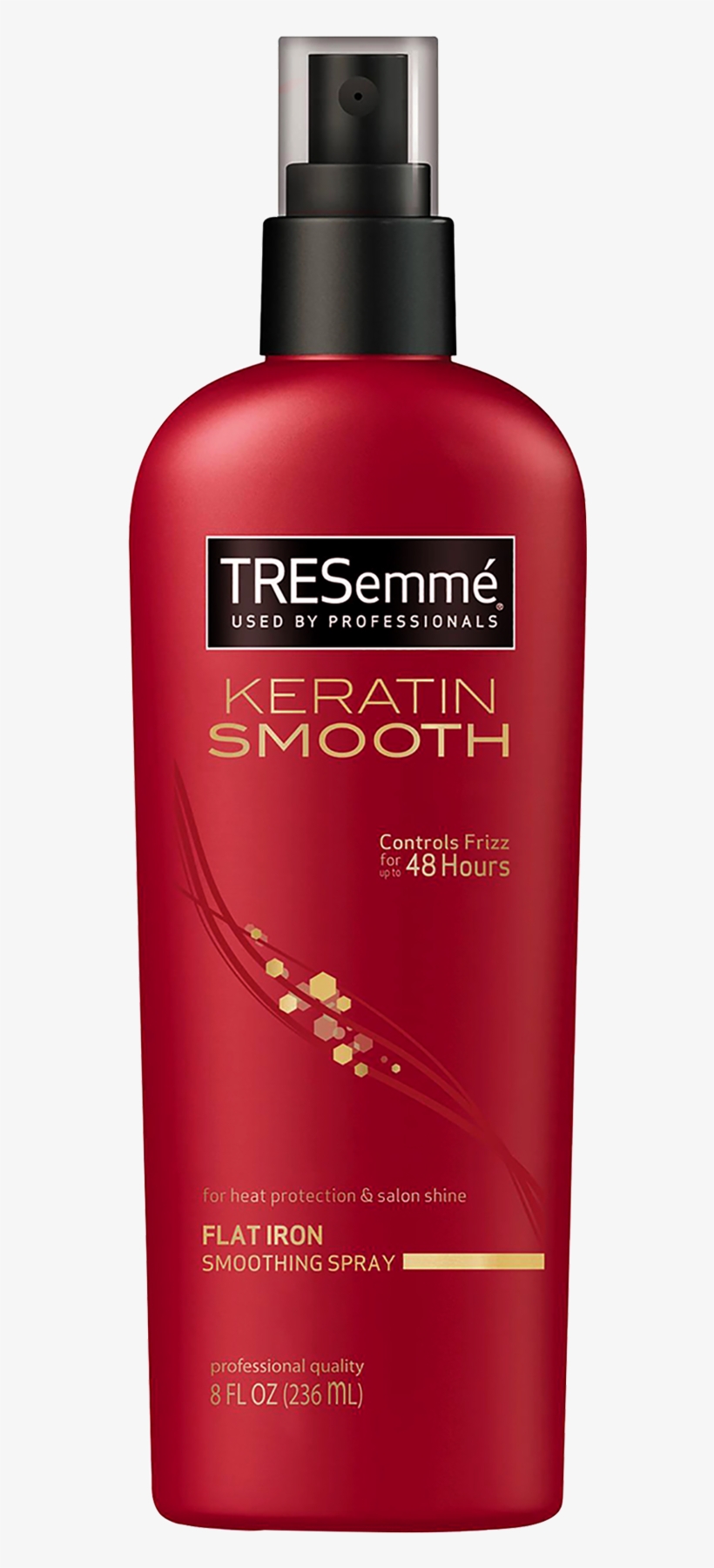 Tresemme Keratin Smooth Flat Iron Smoothing Spray -, transparent png #3142132