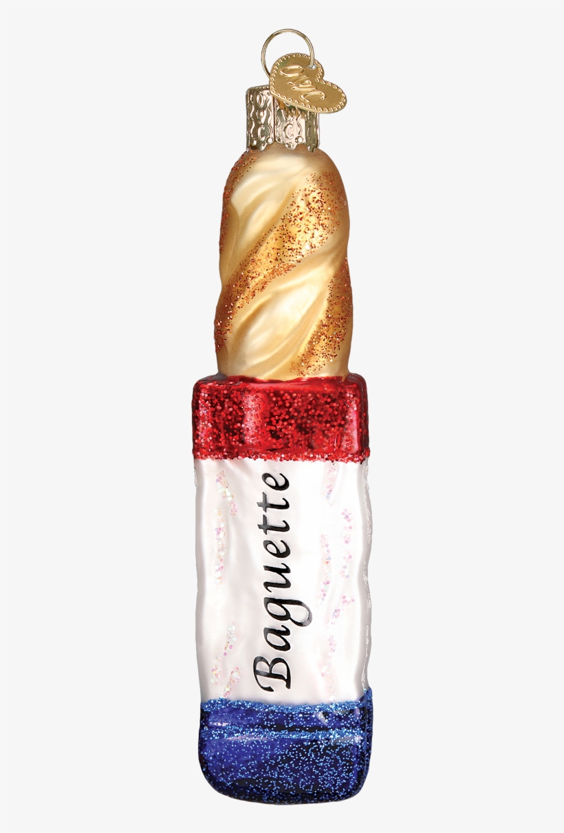 French Baguette Bread Glass Ornament - Baguette Ornament, transparent png #3142230