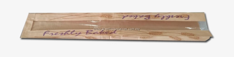 Paper Bag For French Bread With Window Brown Printed - Plank, transparent png #3142259