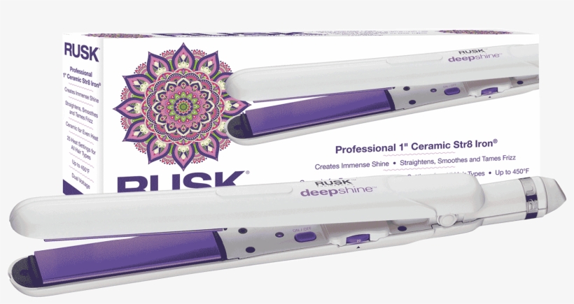 Deepshine Str8 Flat Iron - Rusk Boho - Deepshine Dryer. Rusk Professional Hair, transparent png #3142389