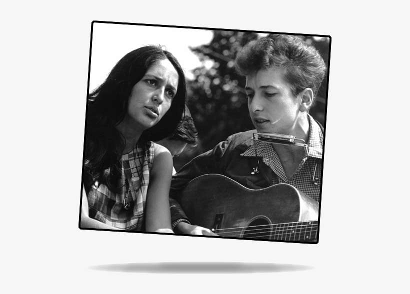 Civil Rights March On Washington, D - Print: Joan Baez And Bob Dylan Singing At The 1963, transparent png #3142686