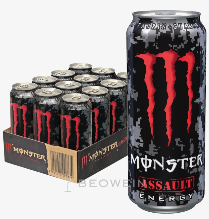 Monster Assault Energy L Tgh24 - Monster Assault Energy 0,5l, transparent png #3142942