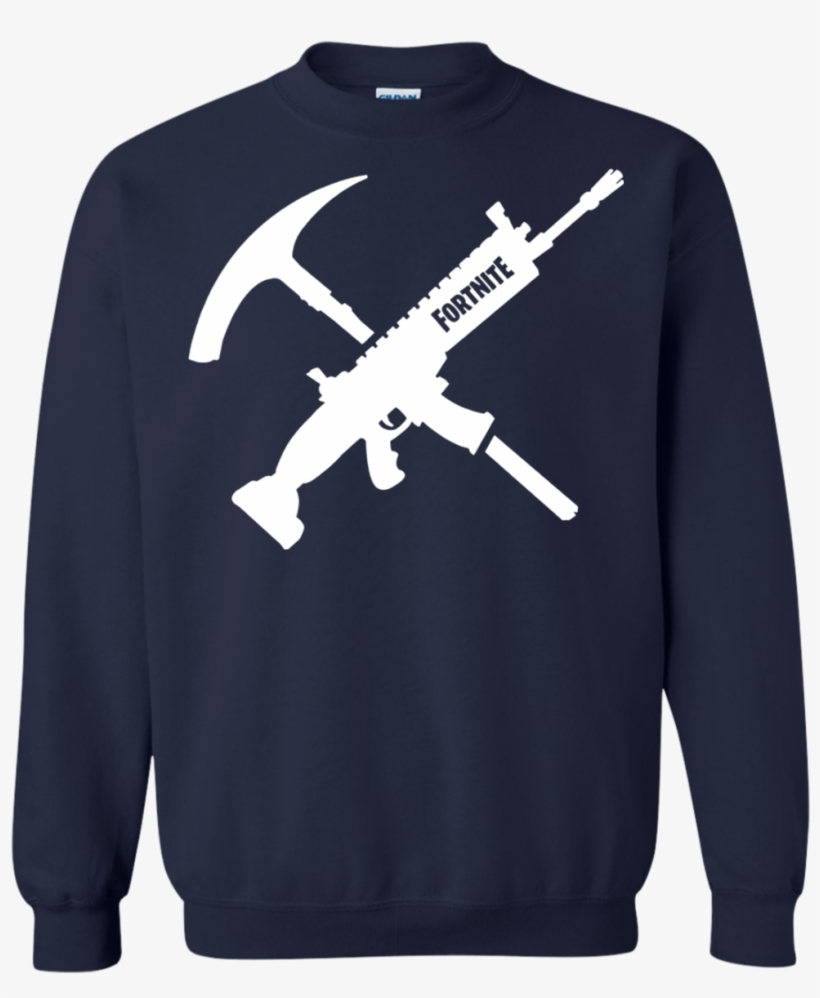 Fortnite Tools Of The Trade T Shirt Hoodie Sweater - Fortnite Scar And Pickaxe, transparent png #3142967