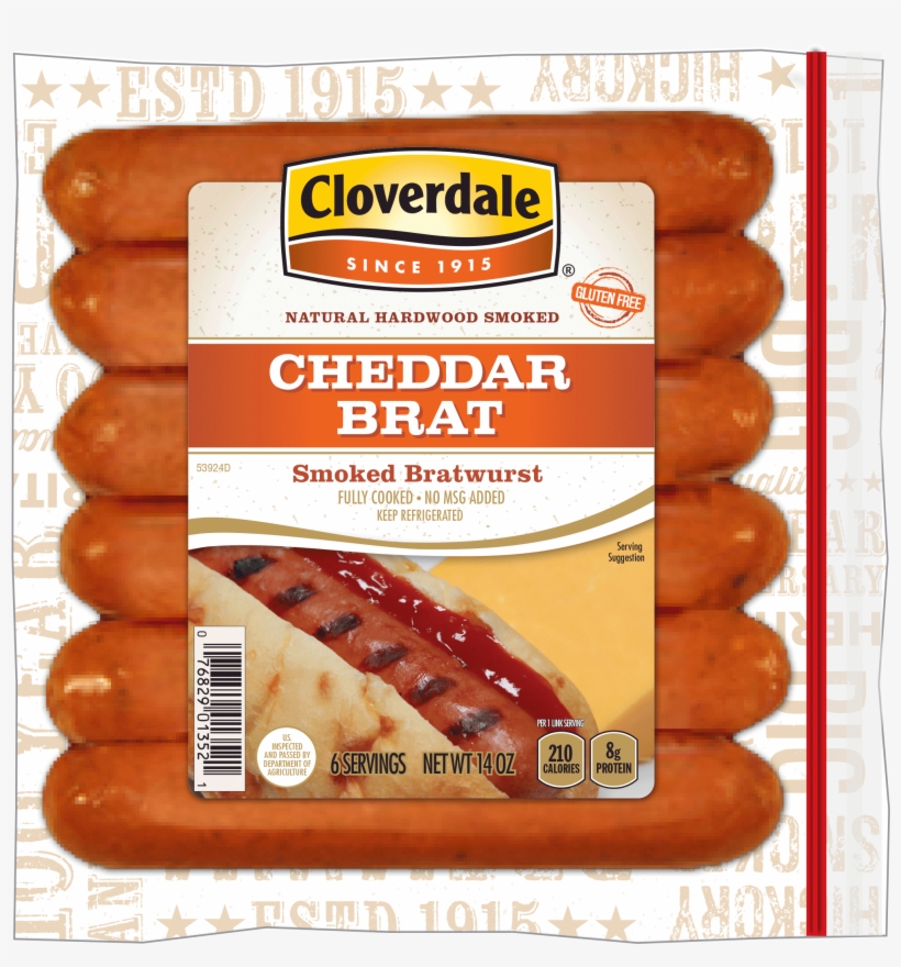 These Plump Cheddar Brats Are Bursting With Chunks - Gluten Free Polish Sausages, transparent png #3143352