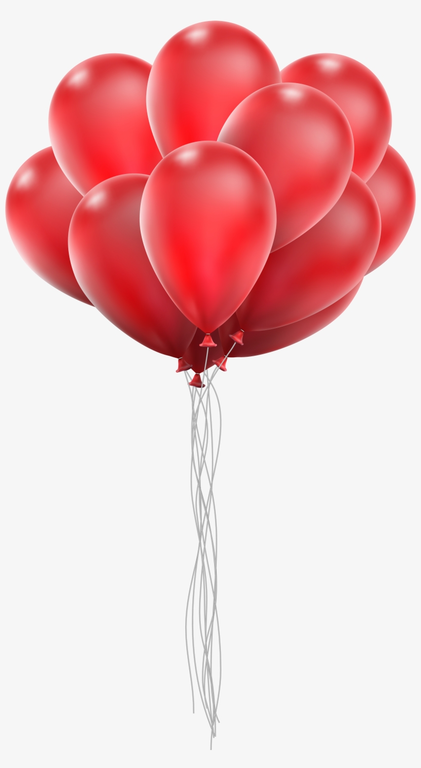 Balloon Bunch Png Clip Art Image - Red Balloon Png, transparent png #3143463
