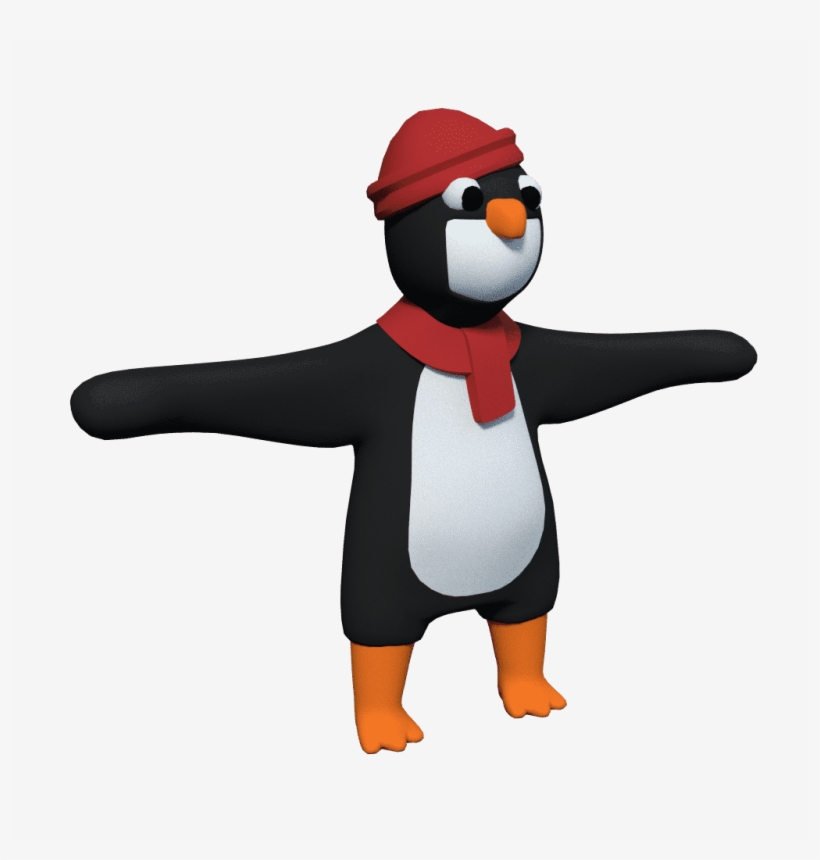 Human Fall Flat Ubuntu Linux Penguin Skin - Human Fall Flat Skins, transparent png #3143489