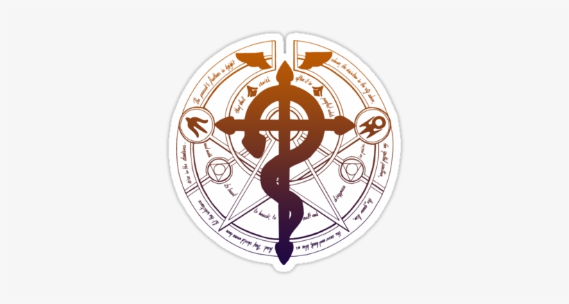 "transmutation Circle" Stickers By Th3lord - Fullmetal Alchemist: Brotherhood, transparent png #3143780