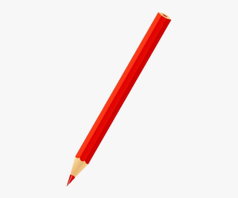Color Pencil Red - Lapiz De Carpintero Herramienta, transparent png #3143906