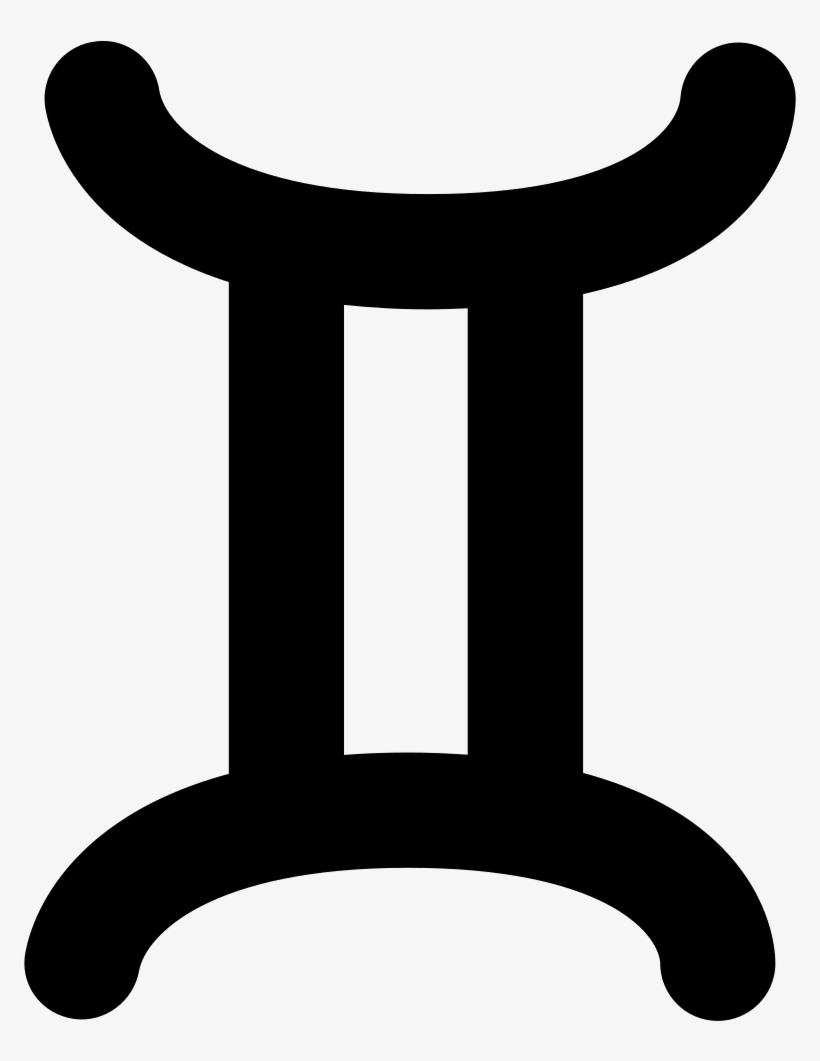 Gemini Zodiac Sign Symbol - Gemini Sign Svg, transparent png #3144274