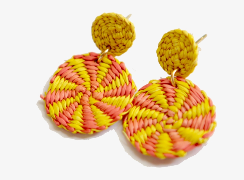 Handmade Woven Junco Boho Earrings - Earrings, transparent png #3144606
