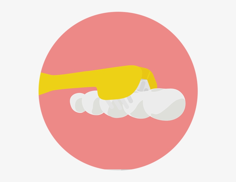 Gently Move The Brush Back And Forth In Short Strokes - Health And Safety Symbols, transparent png #3144698