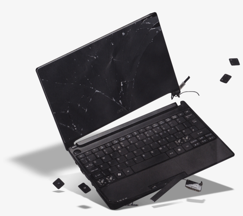 Computer On The Blink - Netbook, transparent png #3144987