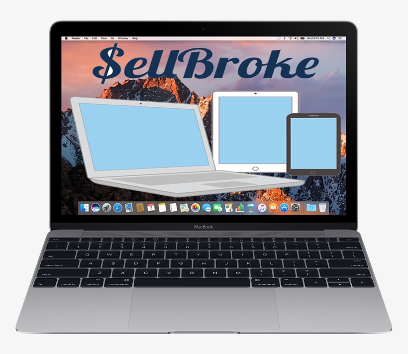 Sell Broken Macbook 12-inch, transparent png #3145025
