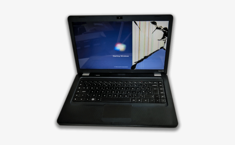 Broken Laptop Screen - Liquid-crystal Display, transparent png #3145216