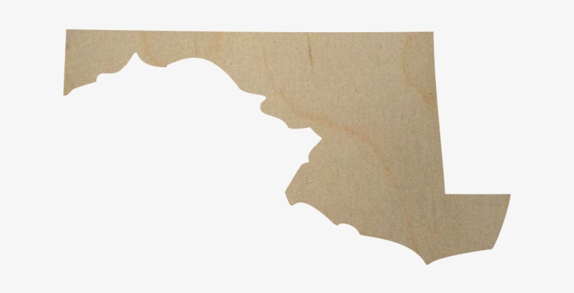 Maryland State Wood Shape - Maryland State, transparent png #3145475