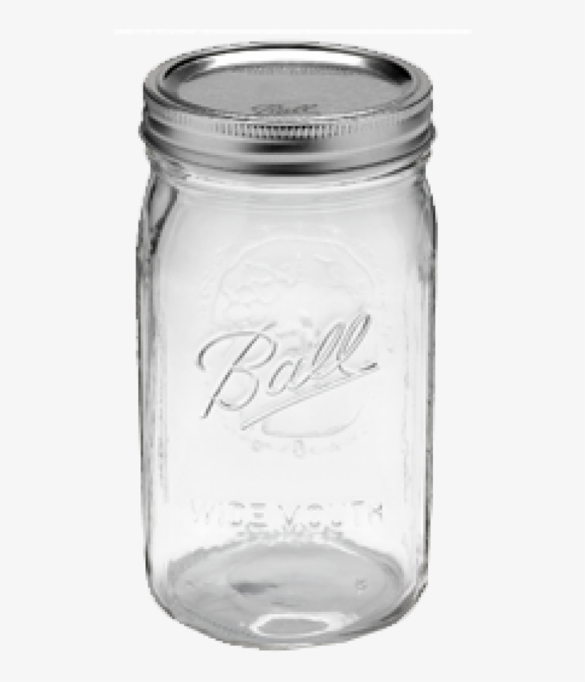 Ball Mason/canning Jars - Quart Jar, transparent png #3145858