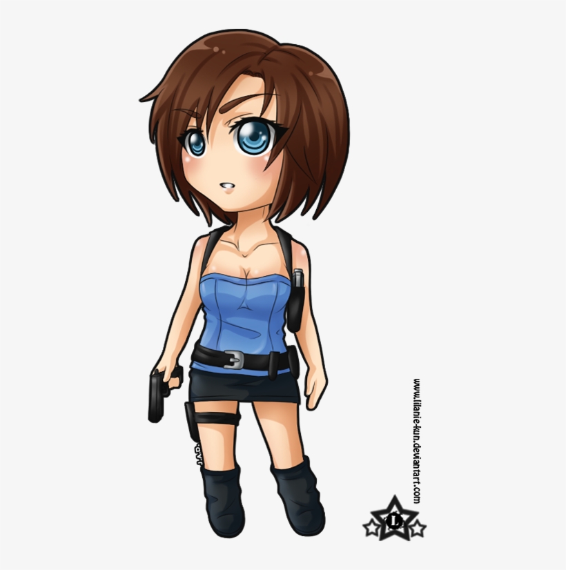 Mc Prize - Jill Valentine - By Windwalker035 - - Resident Evil 7 Chibi, transparent png #3146245